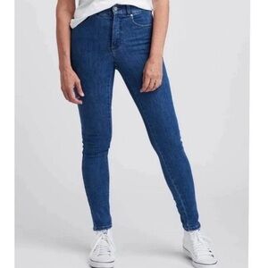Universal Standard Riviera High Rise Skinny Jeans in Classic Blue Sz 00